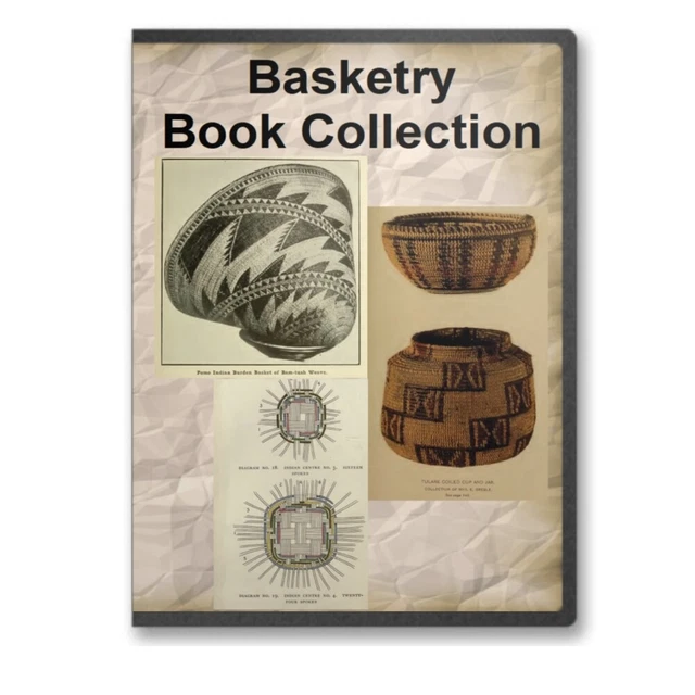 Lecciones para hacer canastas habilidades de tejido diseños de cesta indios - 31 libros CD B407 Lecciones para hacer canastas habilidades de tejido diseños de cesta indios - 31 libros CD B407