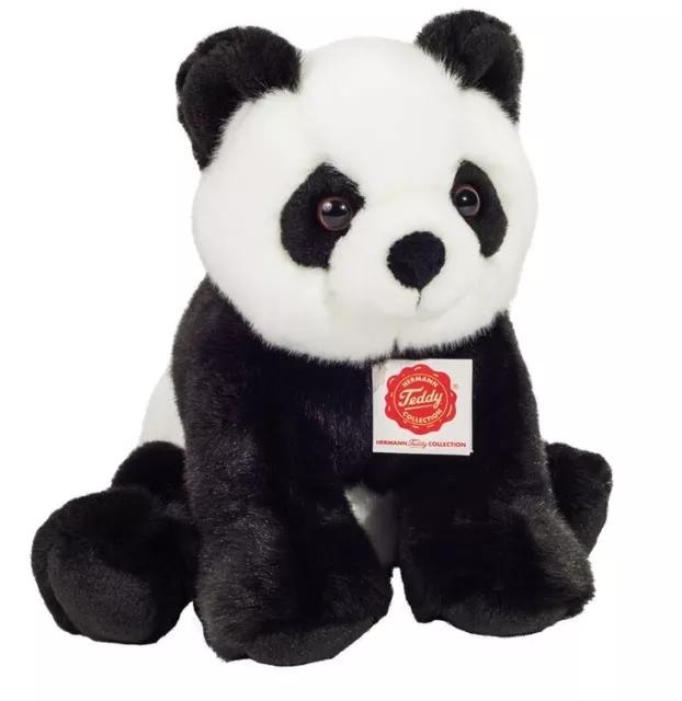 Teddy Hermann Kuscheltier Plüschtier Panda Sitzend 25 Cm Neu