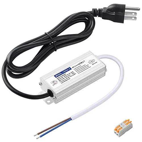 Karyoosi LED Driver 24 Watts Waterproof IP67 12V DC Power Supply 2A Power Tra...
