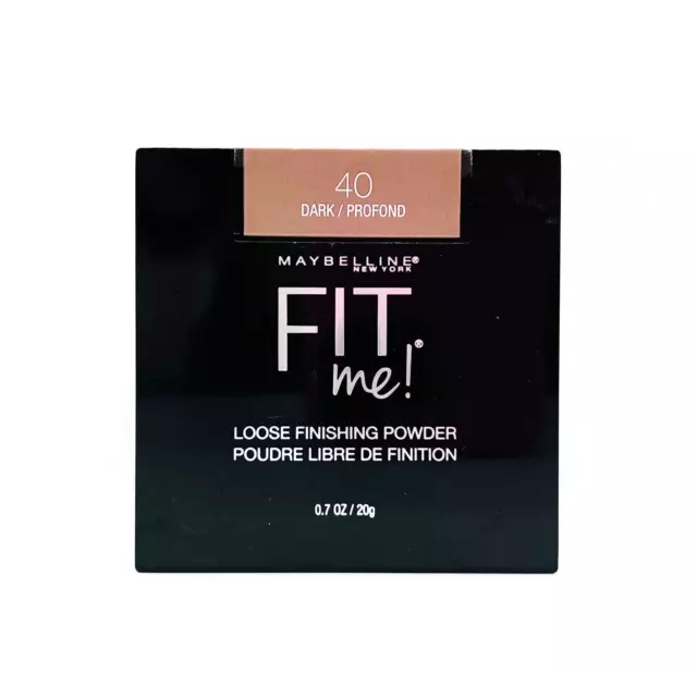 Maybelline Fit Me Loose Powder Loser Puder, Farbe: 40 DARK, 20g