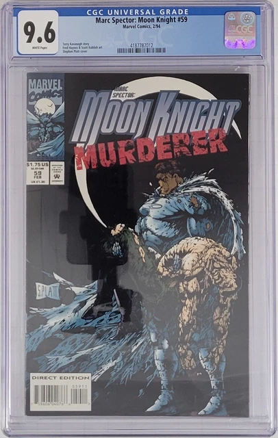 CGC 9.6 High Grade == 1993 Moon Knight #59 / Stephen Platt Cover / Free Ship