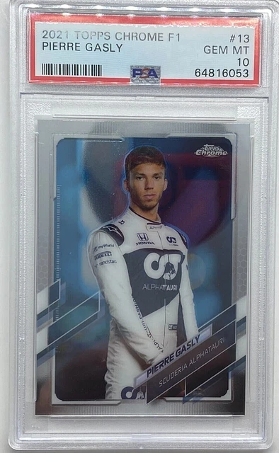 🏁Pierre Gasly Psa 10 2021 Topps Chrome Formula 1 F1 #13 Scuderia Alphatauri🏁