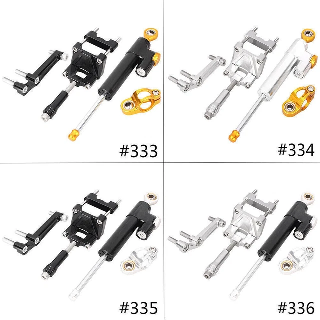 Kit stabilizzatore e staffa ammortizzatore sterzo adatto motore Kawasaki Ninja 300 2013-2016