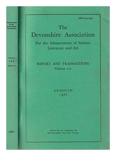 DEVONSHIRE ASSOCIATION FOR THE ADVANCEMENT OF SCIENCE, LITERATURE AND ART Report