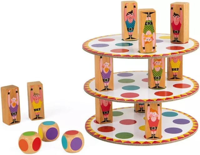 Janod - Acrobat' Geschicklichkeits- und Strategiespiel, Kinderbrettspiel, Konzen 2