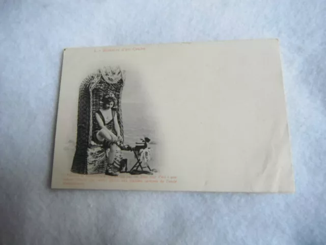 CPA carte postale Histoire d'un Crabe N°1 par Bergeret Nancy