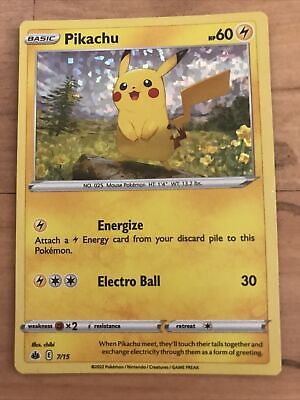 holo mcdonalds pikachu card