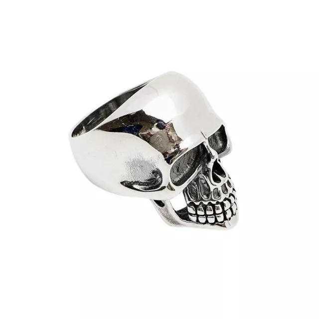 Biker Ring 925 Sterling Silver CHUNKY Heavy Skeleton Skull Rings for Men, Gothic