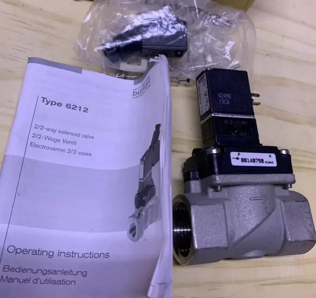 Burkert 6212 Solenoid Valve 24v