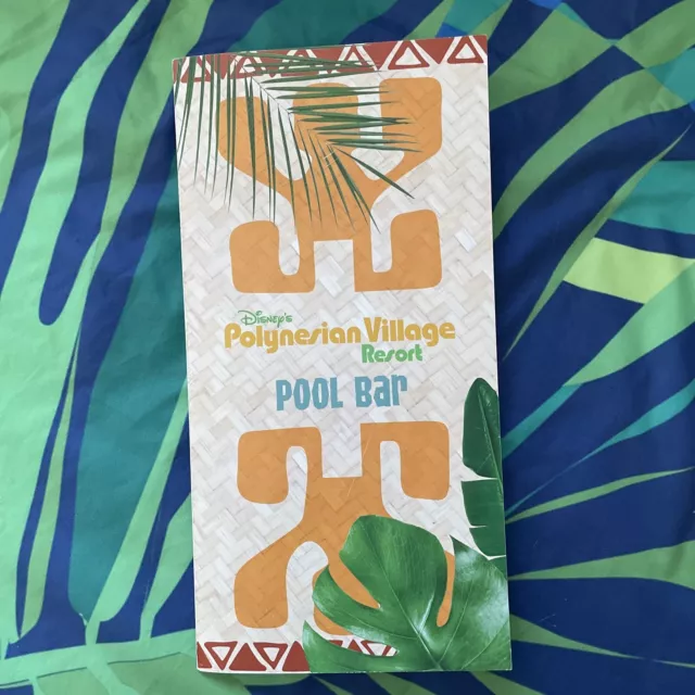 Disney ‘s Polynesian Village Tiki Bar Menu Pool Bar Resort Menu 50th Anniversary Disney ‘s Polynesian Village Tiki Bar Menu Pool Bar Resort Menu 50th Anniversary