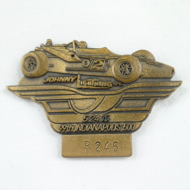 2015 Indy 500 Bronze Pit Badge #R246 Al Unser Sr Johnny Lightning Parnelli Jones