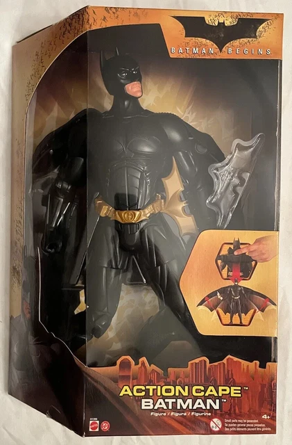 Batman: Batman Begins Action Cape Batman 12” Action Figure Mattel 2005