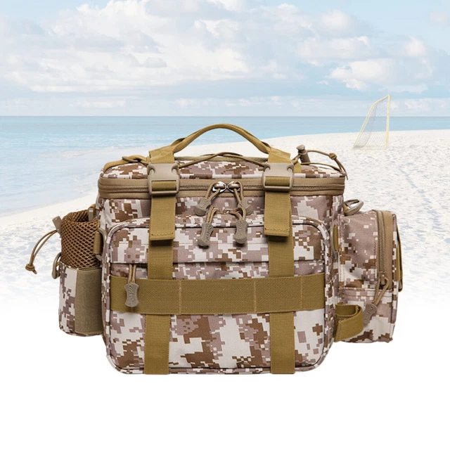 Sac de pêche portable en plein air Sac de taille multifonctionnel à côtés 5