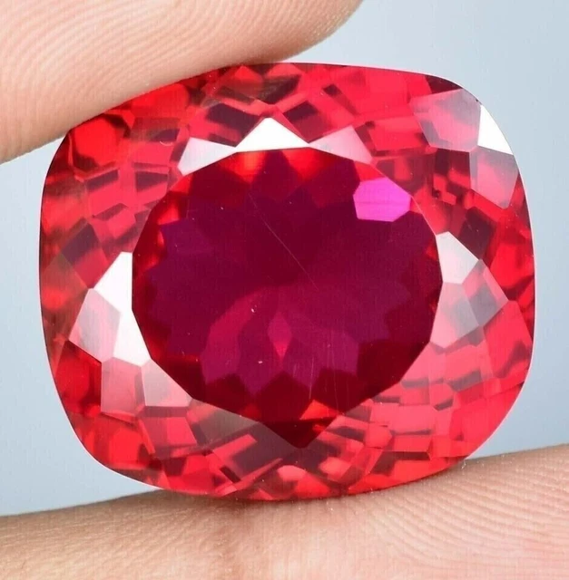 Rubis Naturel Pigeon Blood - 41,54 Ct - Coupe Coussin émeraude - Certifié GDL - Mogok, Inde