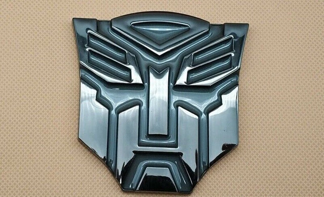 Pack De 2 Autocollants Métal Transformers Optimus Prime - Aluminium, 2.75", Pour Voiture, Moto