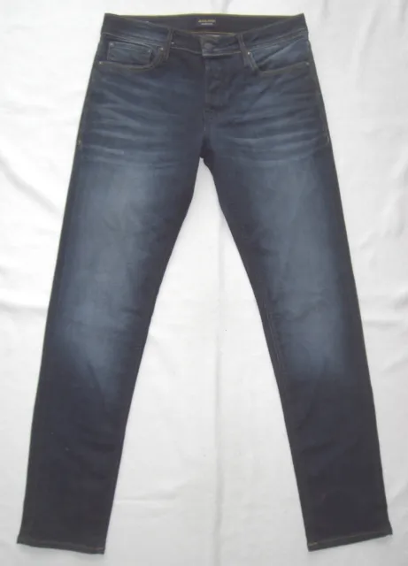 JACK & JONES Jeans Homme W32 L34 Tim Slim Straight 32-34 État (Comme ) Neuf