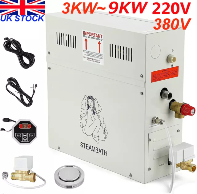 3~9KW Steam Sauna Generator for Home Commercial Use Sauna/Shower/Bath/SPA 220V