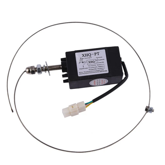 Solenoide motore DC 12 V normalmente aperto dispositivo di arresto fiamma motore XHQ-PT su P7S3