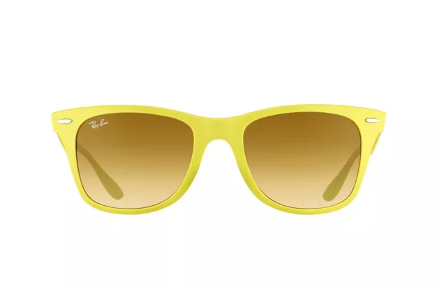 Ray-Ban Unisex Sunglasses RB4195 6085/2L Yellow Square Yellow Gradient 52-20-150