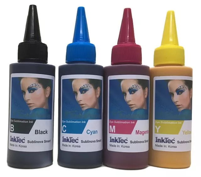 4 colour set of Sublinova sublimation ink in 100ml bottles - choose your Colour