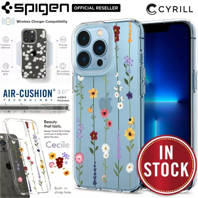 For iPhone 13/ Pro/ Max/ mini Case Genuine SPIGEN CYRILL Cecile Hard Clear Cover