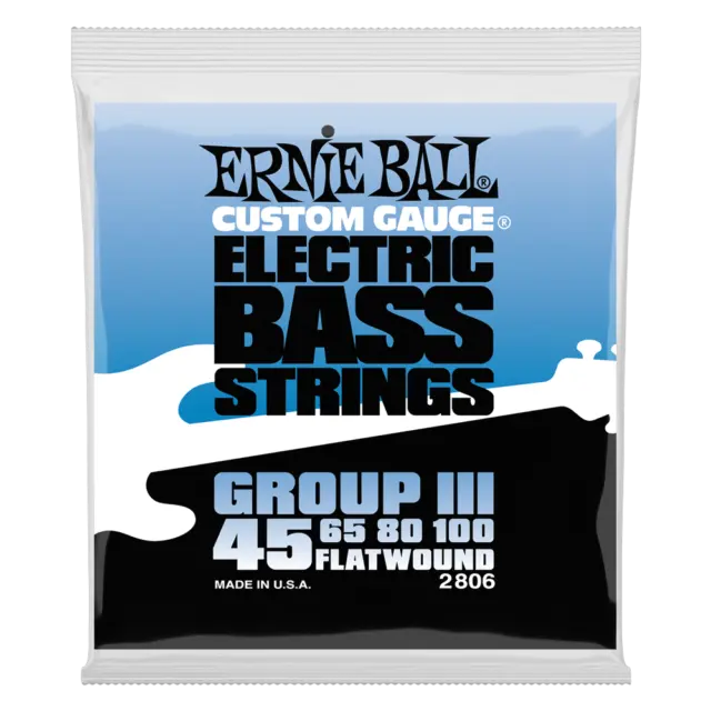 Flatwound Group Iii Electric Bass Strings - 45-100 Gauge