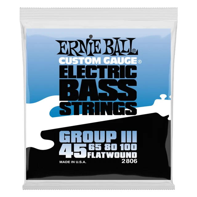 Flatwound Group Iii Electric Bass Strings - 45-100 Gauge