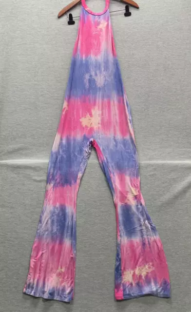 Fashion Nova Women's Tie Dye Jumpsuit Blue/Pink Size Large