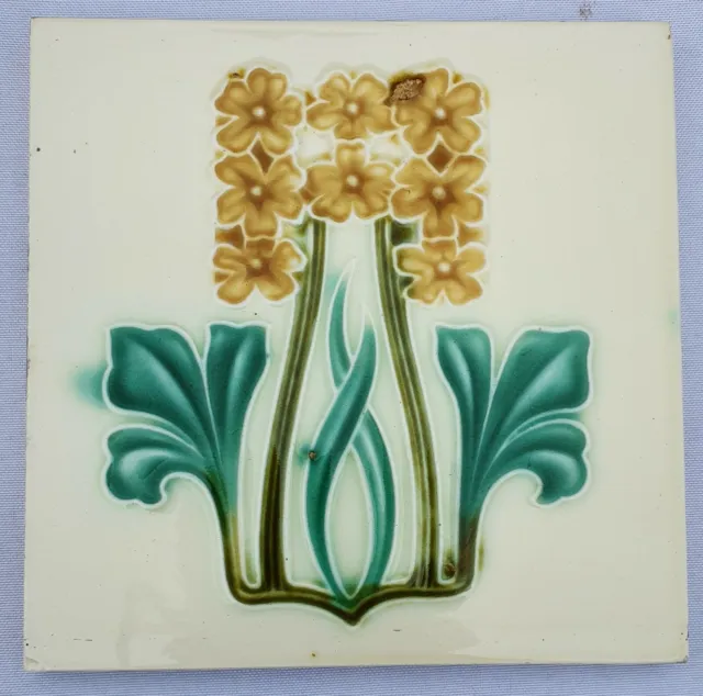 Art nouveau tile. Corn Brothers. C1905.