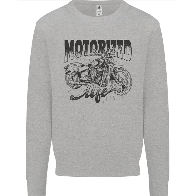 Felpa Maglione Maglione Maglione Moto Motociclo Vita Motorizzata