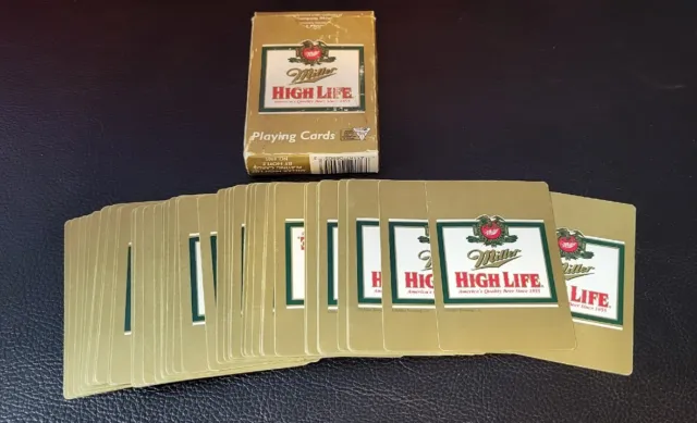 Vintage Miller High Life Beer Playing Cards Good Condition