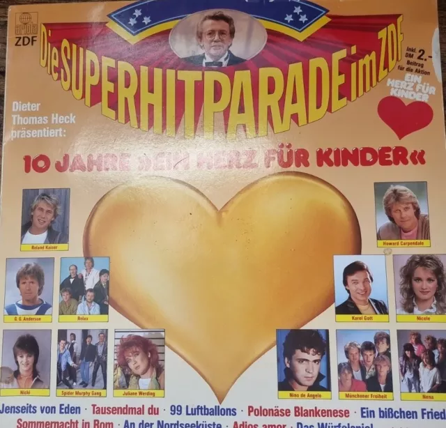 LP Die Superhitparade im ZDF - 10 Jahre "Ein Herz für Kinder "(1987)Relax, Nicki