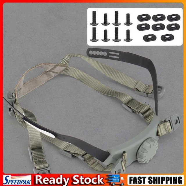 Head Locking Strap Adjustable Helmet Lanyard for Outdoor Sports (Grey)