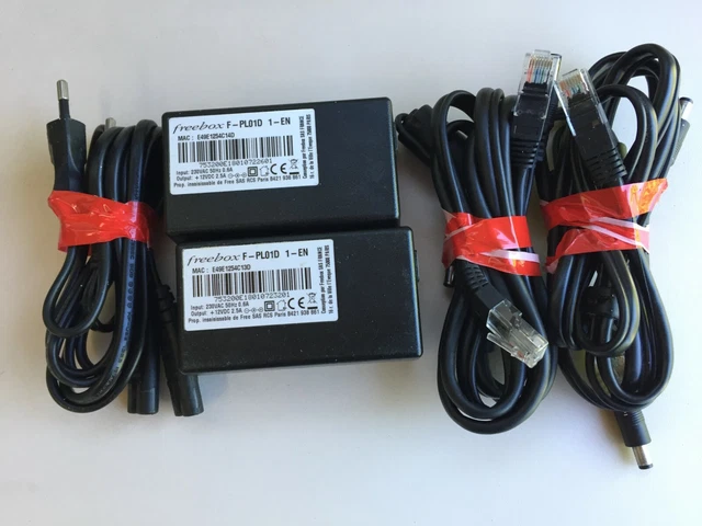 2 Adaptateurs CPL Freeplug Mini 500Mbps Pour Freebox, Occasion