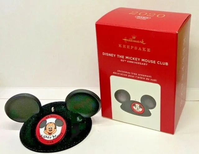 Hallmark 2020 Mickey Mouse Club Disney 65 Anniv NIB Keepsake Xmas Ornament Sound