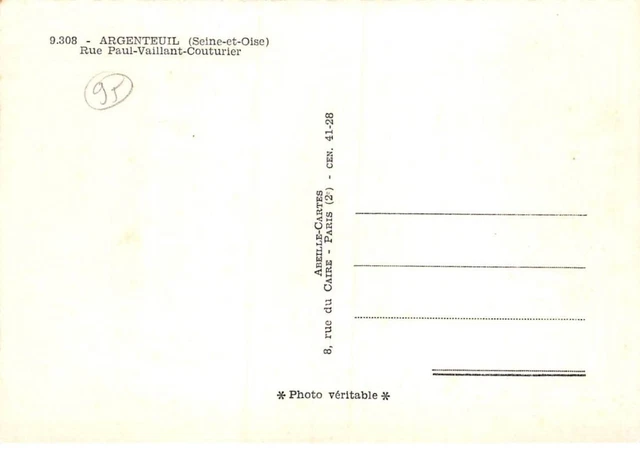 95 - SAN61375 - SILVER - Rue Paul Vaillant Couturier - bee cards - CPS 2
