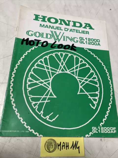 Honda GL1200D GL1200A F 1985 GL 1200 supplément manuel revue technique atelier