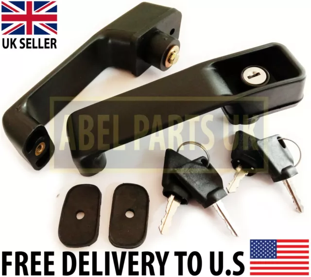 Jcb Parts - Pair Of Door Handle With 4 Keys For Project 9 (123/06547, 701/45501)