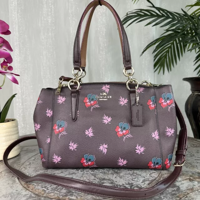 COACH F57621 MINI SIERRA SATCHEL IN POSEY CLUSTER FLORAL PRINT COATED CANVAS