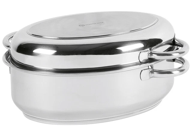 SCHULTE-UFER Multibräter oval 9 l Ø38cm Edelstahl  Edelstahl 158017 3