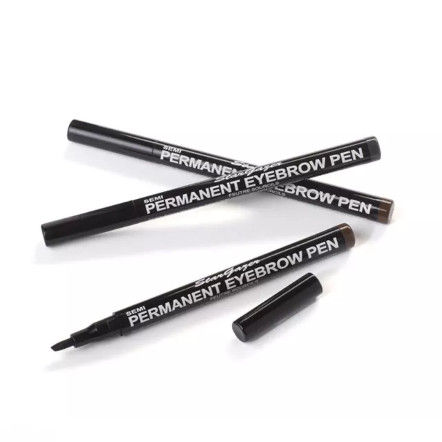 Stargazer Eyebrow Pen Semi-Permanent Up To 24hrs Black Brown Vegan Friendly