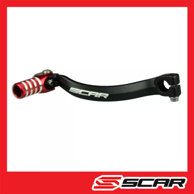 Selecteur De Vitesse Honda Cr125 Cr 125 Anodise Noir Rouge Scar