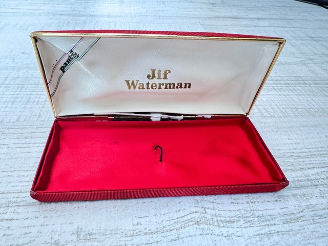 Coffret Vide Waterman - écrin Gris Pour Stylo - Ancien