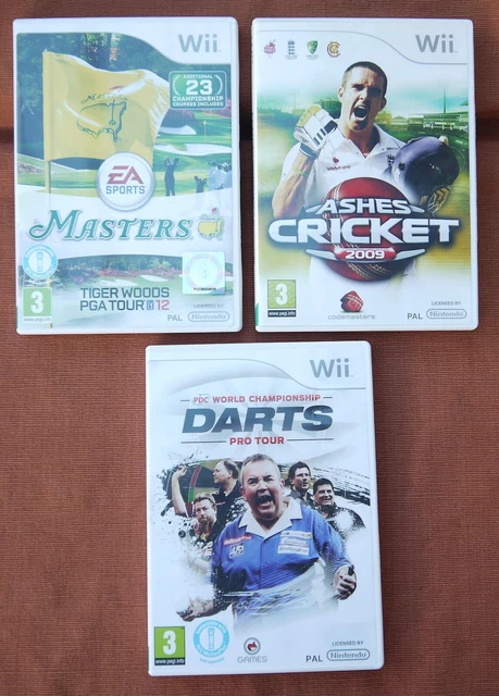 Nintendo Wii - Masters Golf 12, PDC World Darts Pro Tour, Ashes Cricket 2009