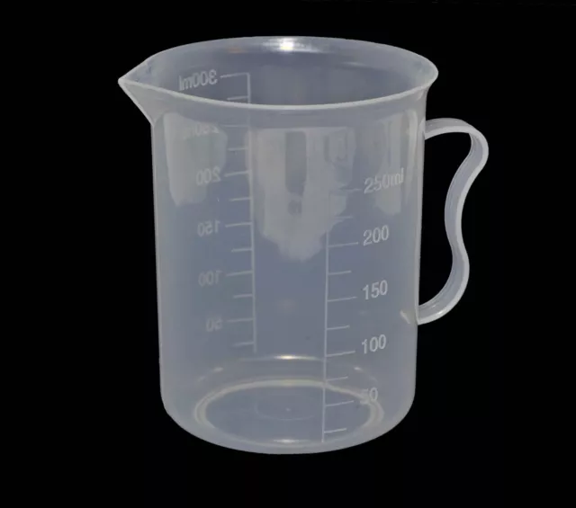 Food Liquid Chemical Measuring Jug Beaker Graduated 300 & 250ml Darkroom