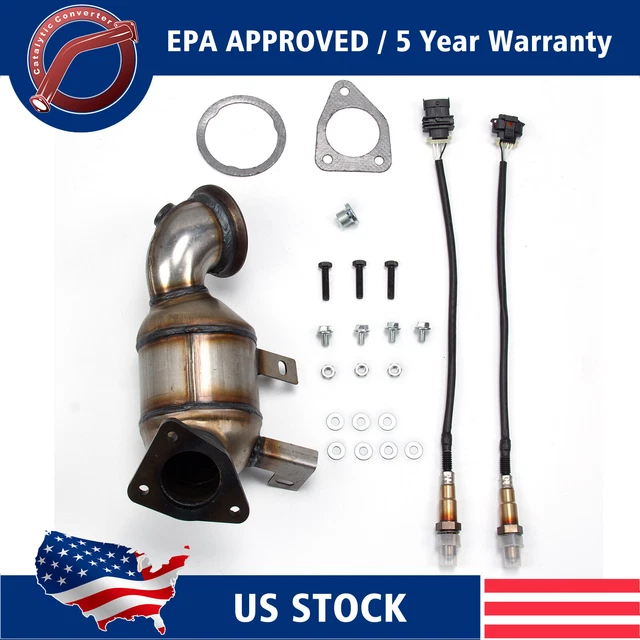 FRONT CATALYTIC CONVERTER w/O2 Sensors For Chevrolet Cruze 1.4L 2011 TO