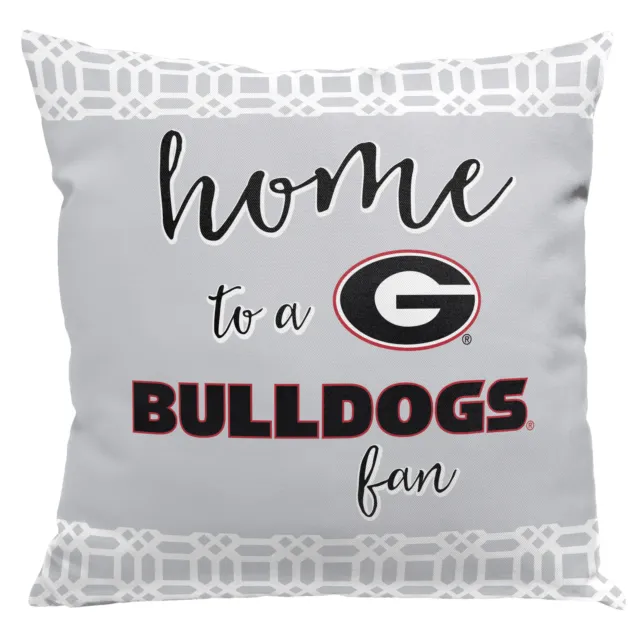 Northwest NCAA Georgia Bulldogs Home Fan 2 Piece Throw Pillow Cover