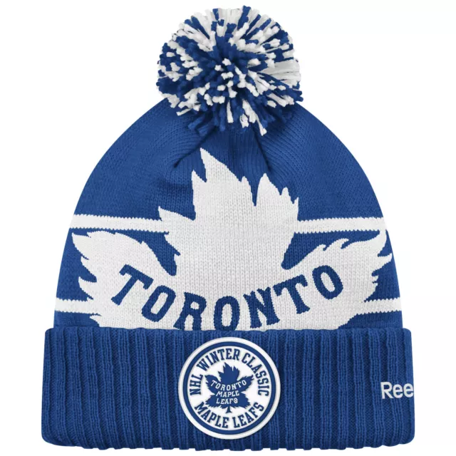 Toronto Maple Leafs 2014 Nhl Winter Classic Reebok Cuffed Pom Knit Hat Toque