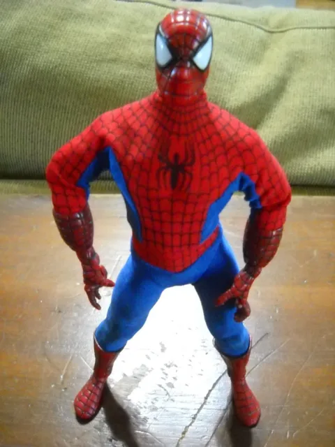 Vintage Marvel Amazing 9'' Spiderman Figure Cloth Clothing Perfect