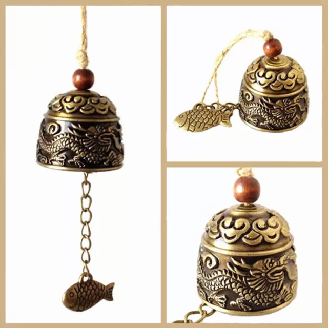 Carve Wind Chimes Bell Copper Yard Garden Decor Windbell  Hanging Home Ornam-wf